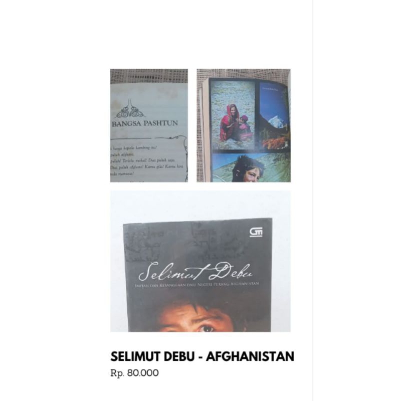 HB PRELOVED BOOK - Selimut Debu Afghanistan (by Agustinus W)