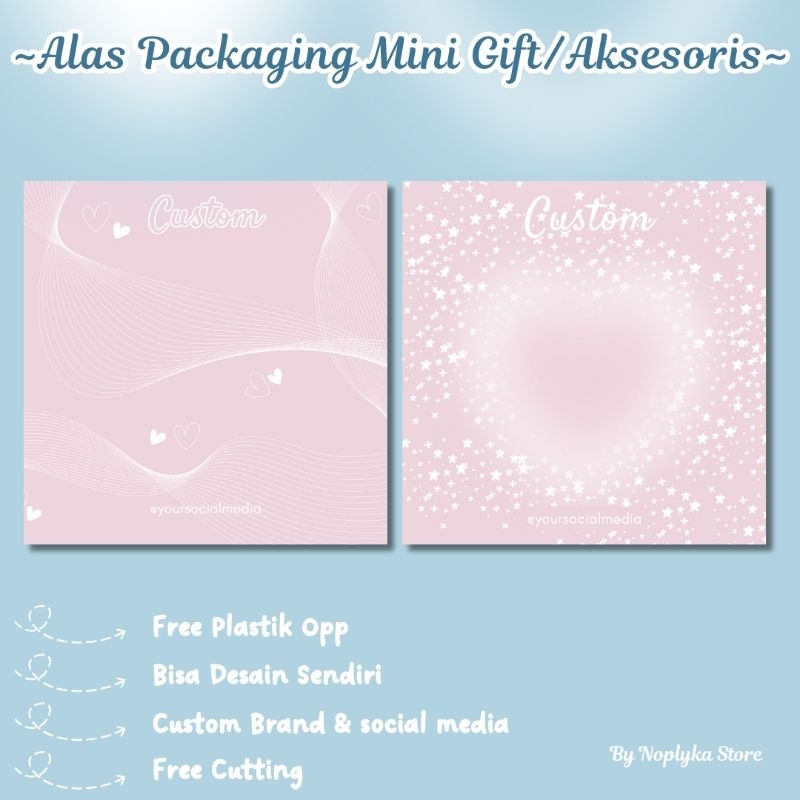 

Alas Packing Aksesoris Gelang Cincin Packaging Mini Gift Snack Gantungan Kunci Free Plastik Custom