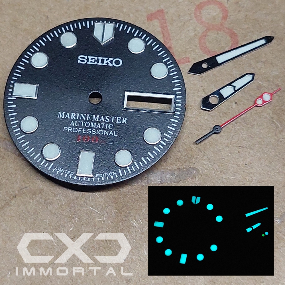 seiko custom relume dial hands jarum tosca 7s26 7s36 4r36 4r35 nh36 nh35 6309 6139