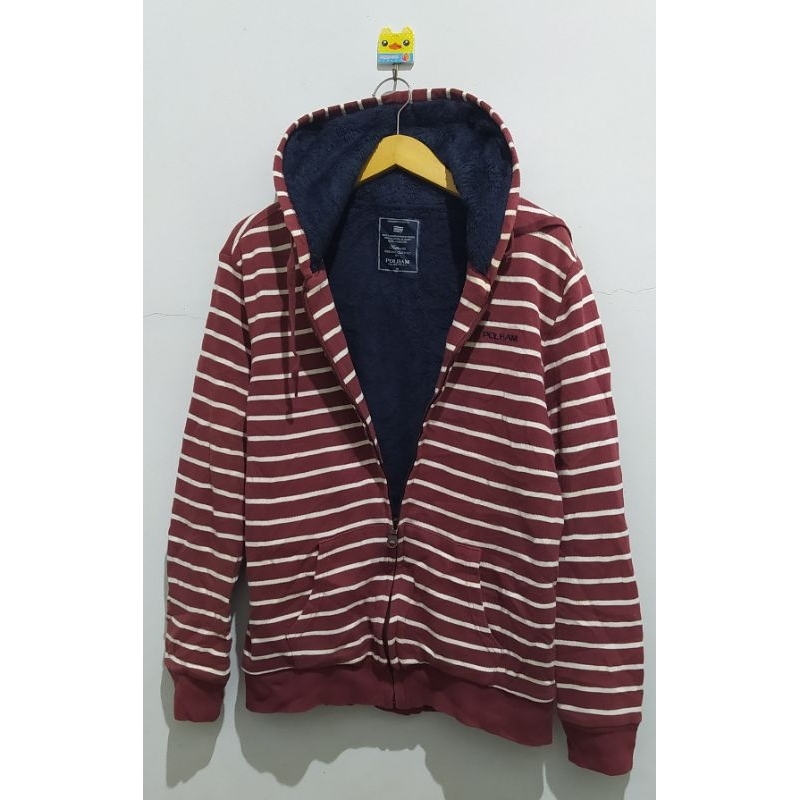 Hoodie Zipper Serpa Polham Size M 100%ORI bahan kualitas terbaik (mulus)