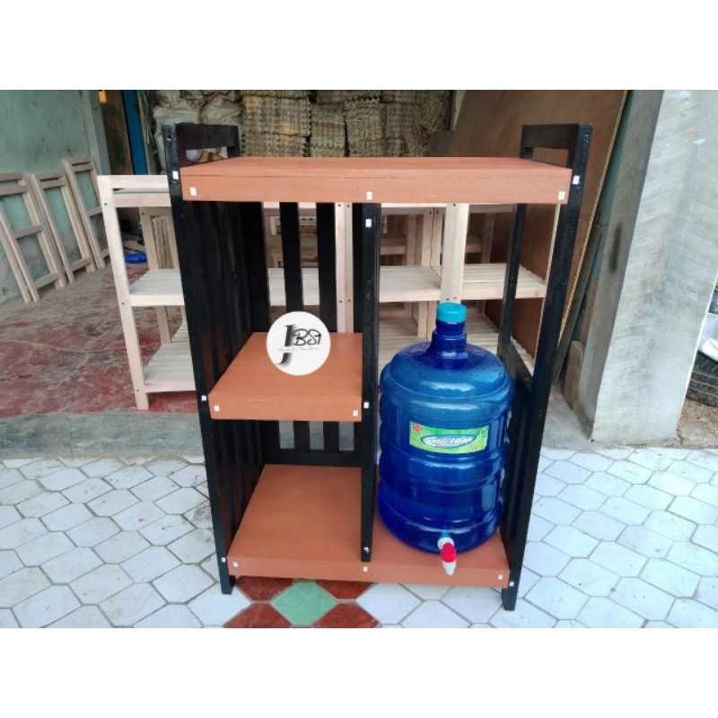 MEJA KAYU PAPAN GALON KOMPA MINIMALIS