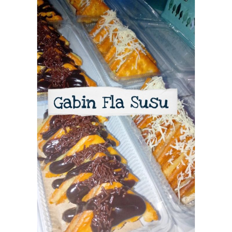 

kue gabin fla susu coklat keju