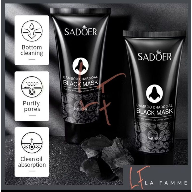 SADOER tube masker komedo hidung masker hidung hitam/ masker hitam penghilang komedo hidung