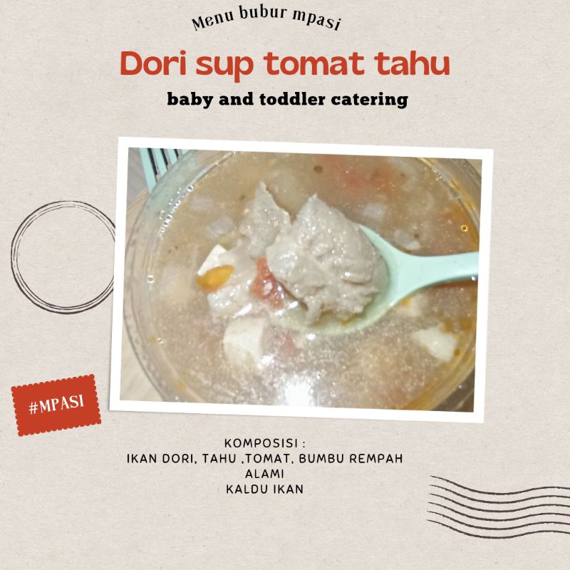 

Dori sup tomat tahu (Mpasi Bayi dan balita) Frozen