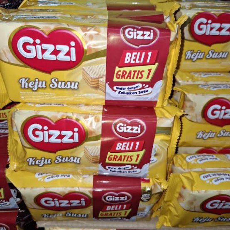 

Gizzi Wafer Keju Susu 122gram Beli 1 gratis 1