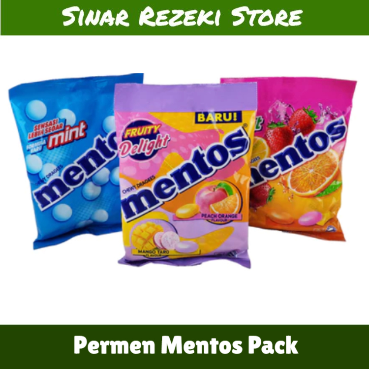 

Permen Mentos Pack / Permen Mentos Mint / Permen Mentos Fruit / Candy