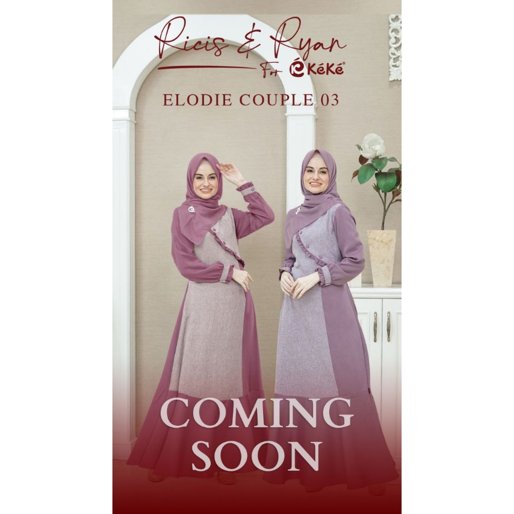 Gamis Keke - Elodie Couple 03 / Busana Muslim Gamis Shakila Cantik - Original Keke