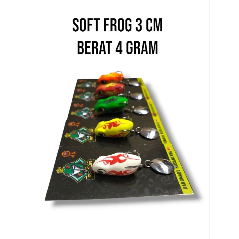 SOFT FROG 3 CM RADJA LURE | UMPAN CASTING IKAN GABUS