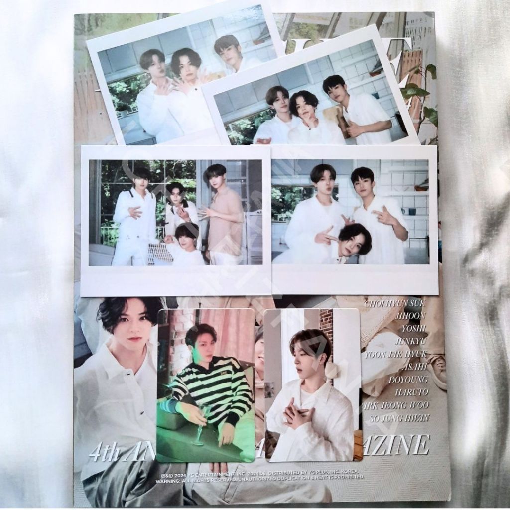 [CLEARANCE SALE PART 2] PC PHOTOCARD TREASURE ANNIVERSARY 4TH MAGAZINE BUNDEL SET SATUAN PARK JEONG 