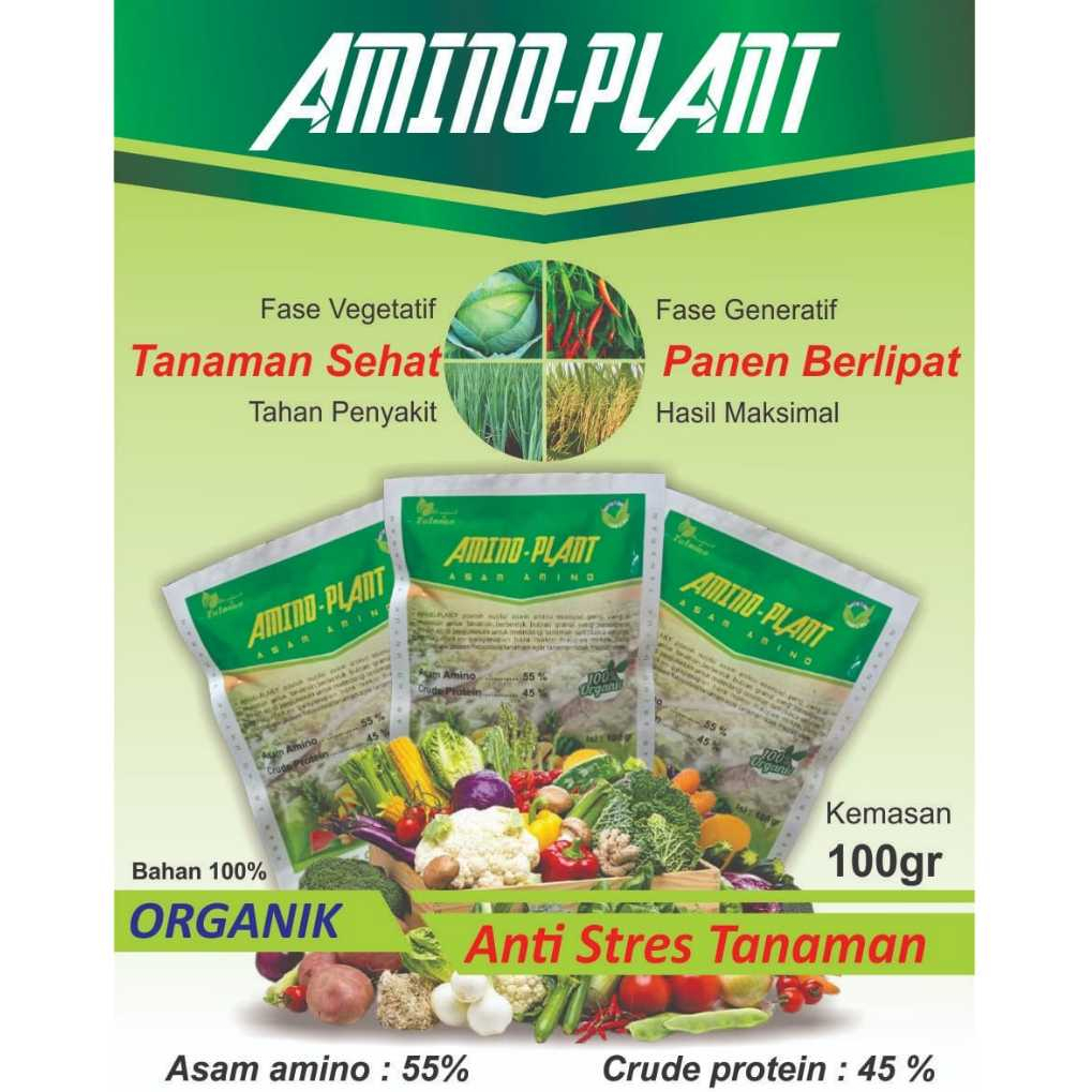 Pupuk Organik Asam Amino Plant 100gr Tanaman Aminosan untuk Buah Anggur, Bunga, Sayur, Tanaman Hias