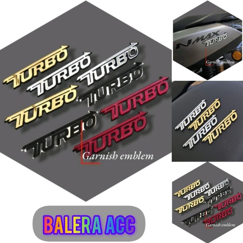 Emblem Logo Nmax Turbo 2024 garnish Logo Turbo emblem Yamaha New Nmax Turbo
