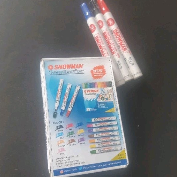 

SPIDOL WHITEBOARD BG - 12 MERK SNOWMAN