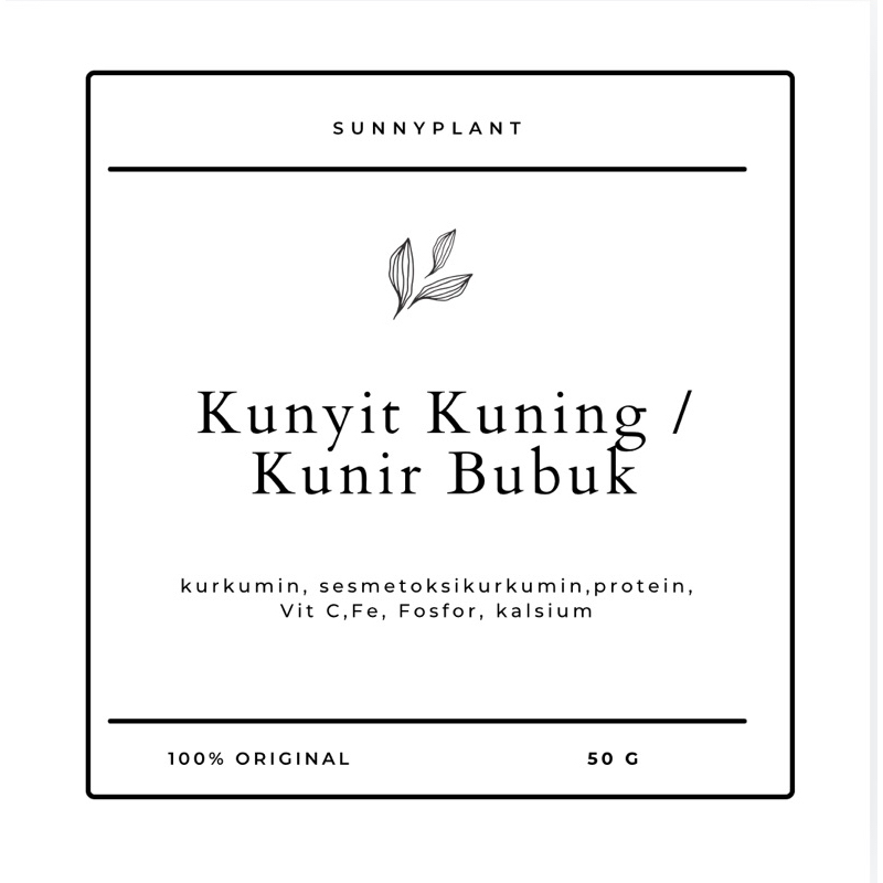 

KUNIR BUBUK | KUNYIT BUBUK
