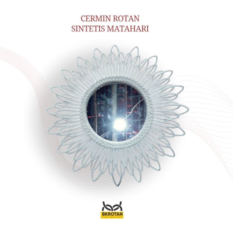 cermin estetik rotan sintetis