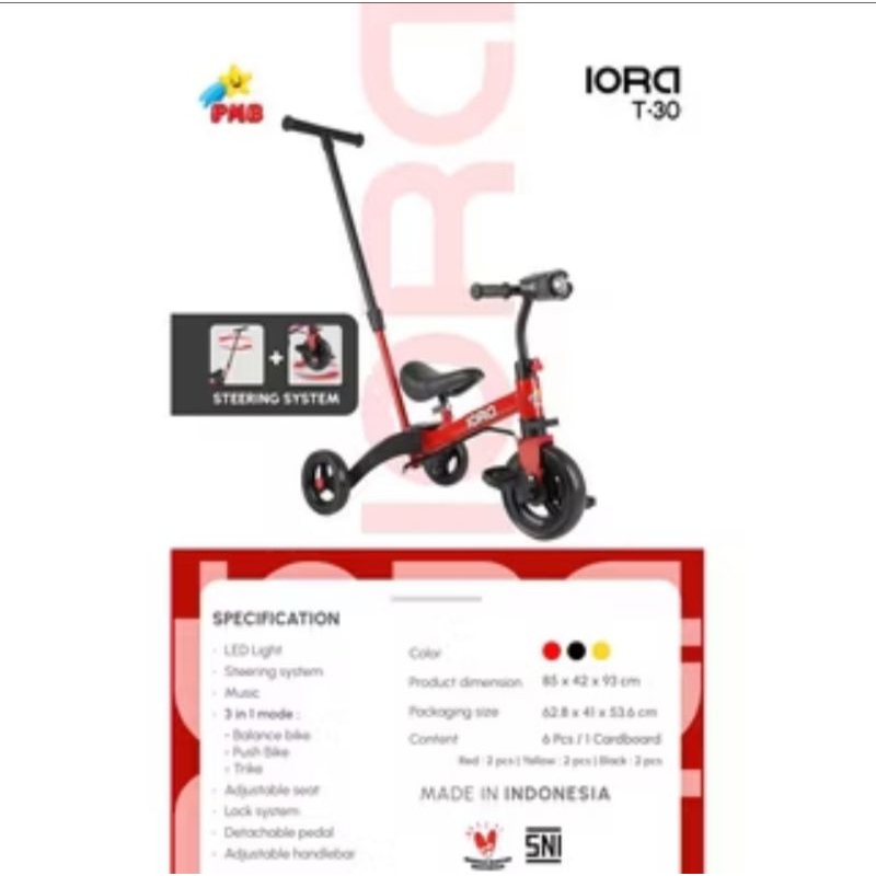 Sepeda roda 3/trycycle (PMB T-30 IORA)