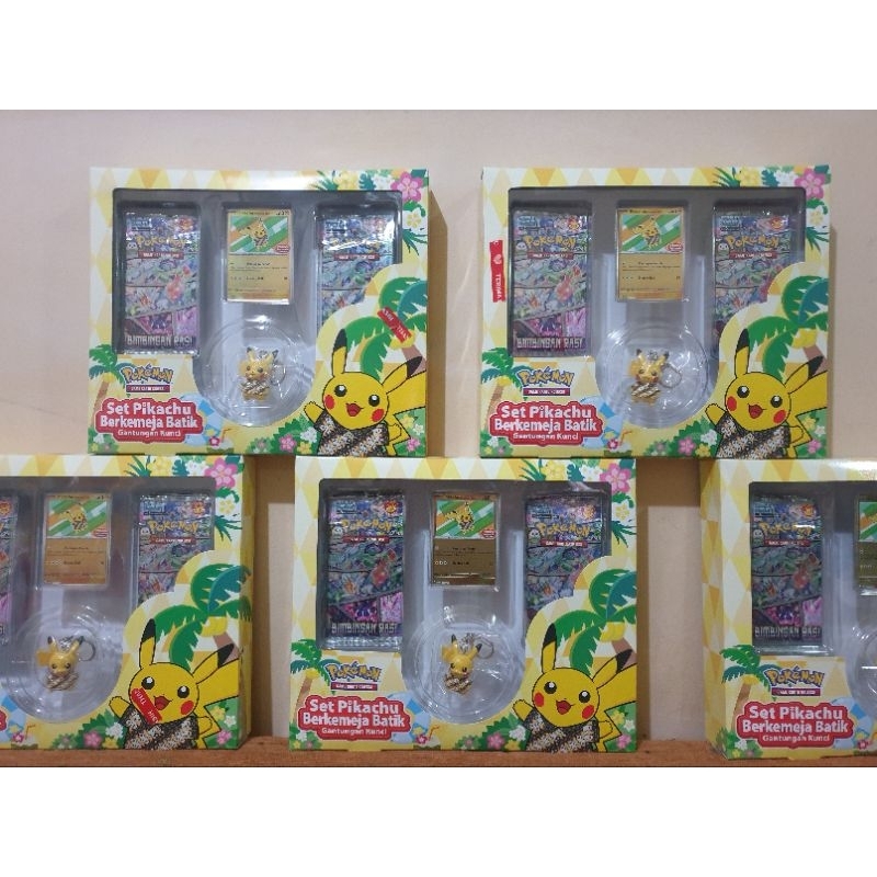 Set Kartu Pokemon Pikachu Berkemeja Batik Pokemon Journey Indonesia in Jakarta