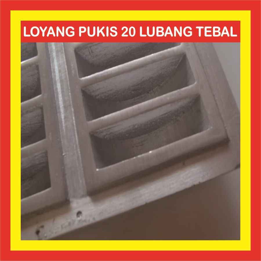 Rosita Cetakan Loyang Pukis Pancong Bandros 20 Lubang Tebal Kue Gandos Khusus Anti Lengket Besar