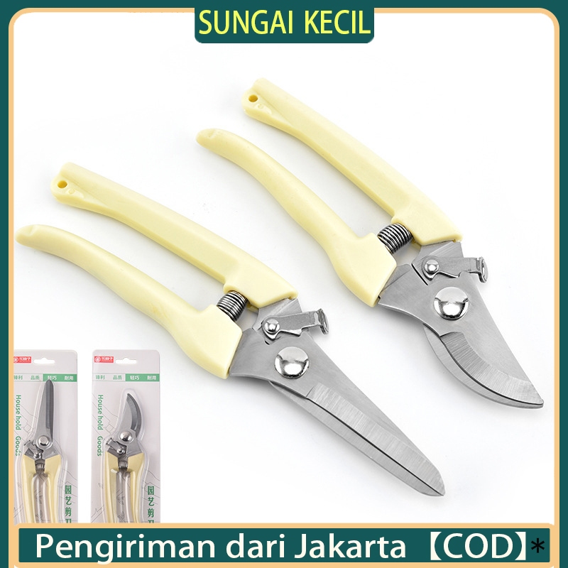 Gunting berkebun gunting dahan ranting silver alat berkebun