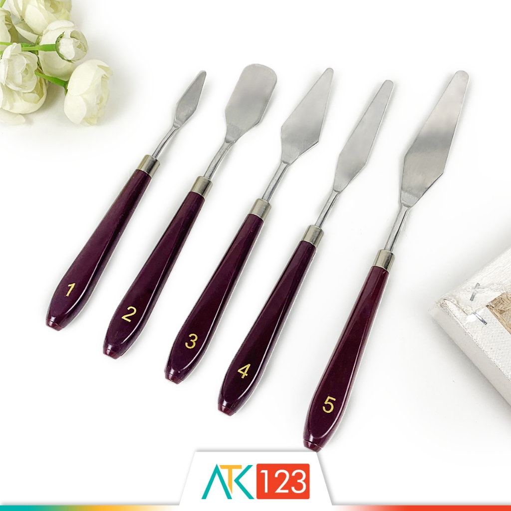 

[Whispers] Pisau / Spatula Lukis / Palet / Tanah Liat / Dekorasi Kue / Artist Painting / Mixing