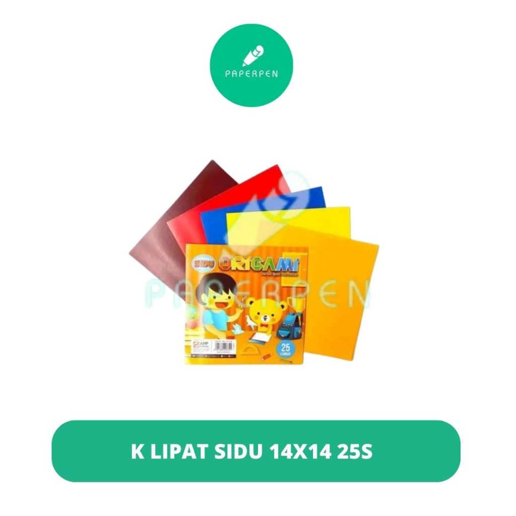 

KERTAS LIPAT SIDU 14X14 25S