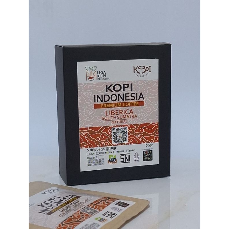 

Kopi Liberika Premium Dripbag 5 sachettes