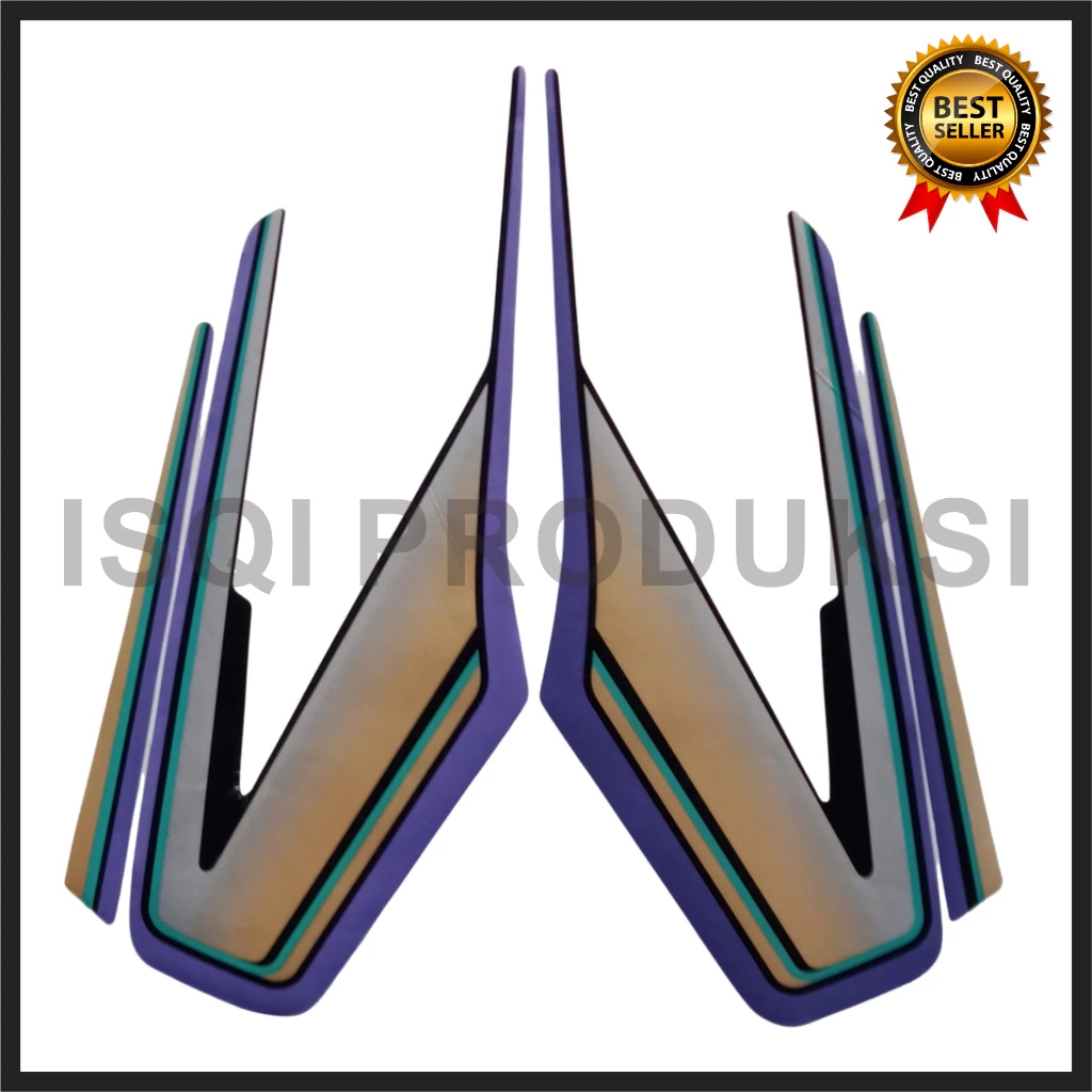 STIKER STRIPING STANDART RX KING 1993 BAHAN PUTIH, LIS SEPEDA MOTOR RX KING