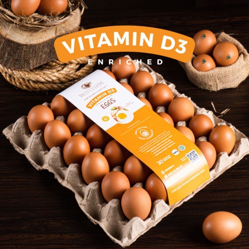 

Wins Farm | Telur Ayam Vitamin D3 isi 30 butir Free Salmonella