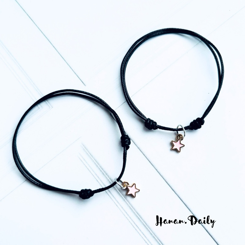 Gelang Couple Tali Korea And Satin |Gelang Couple pasangan persahabatan