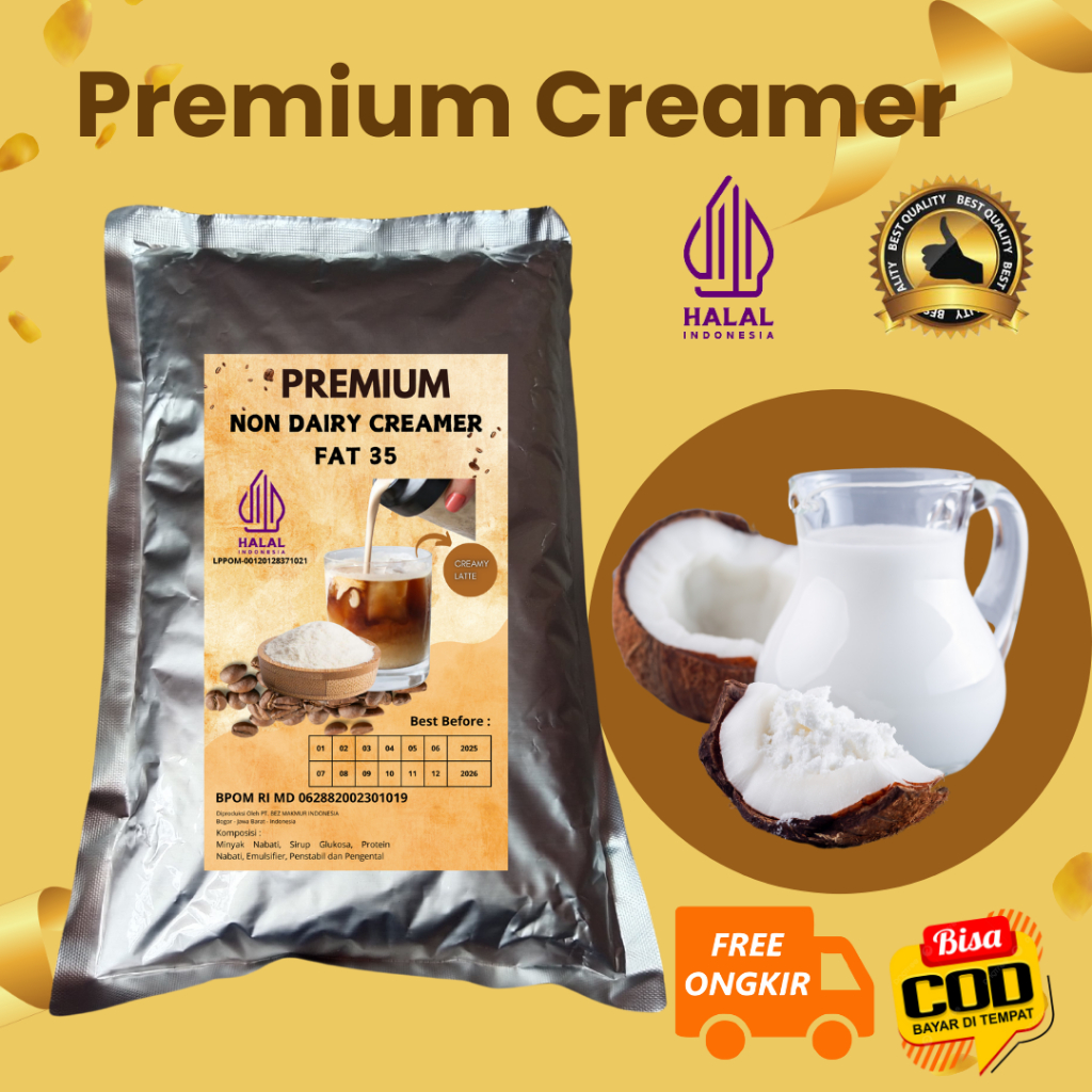 

1 Kg BUBUK CREAMER NABATI GRADE PREMIUM 35 F | KRIMER NON DAIRY CREAMER FAT 35 | KREMER | CREME