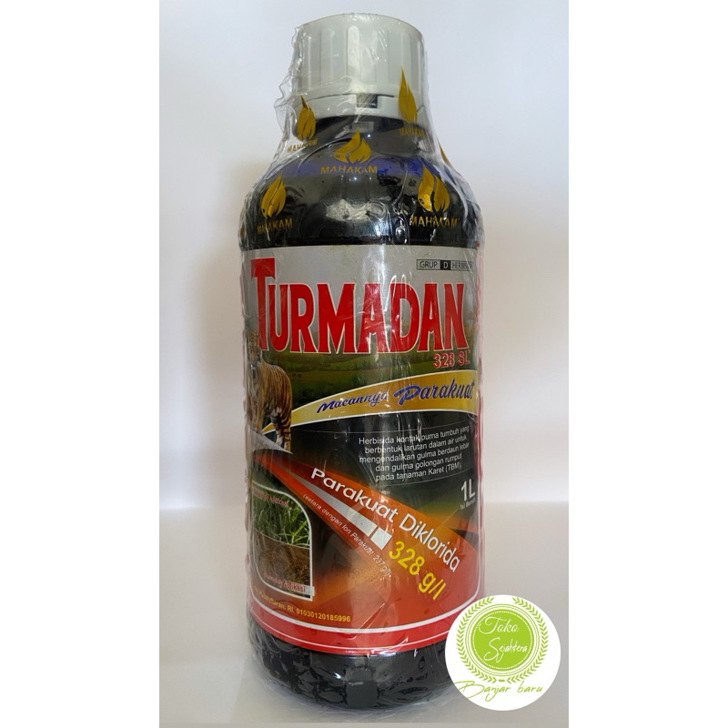 HERBISIDA TURMADAN 328 SL 1 LITER + GRANDALLY 25 WP 5 GRAM/RACUN KONTAK GULMA LEBAR RUMPUT KARET 1L