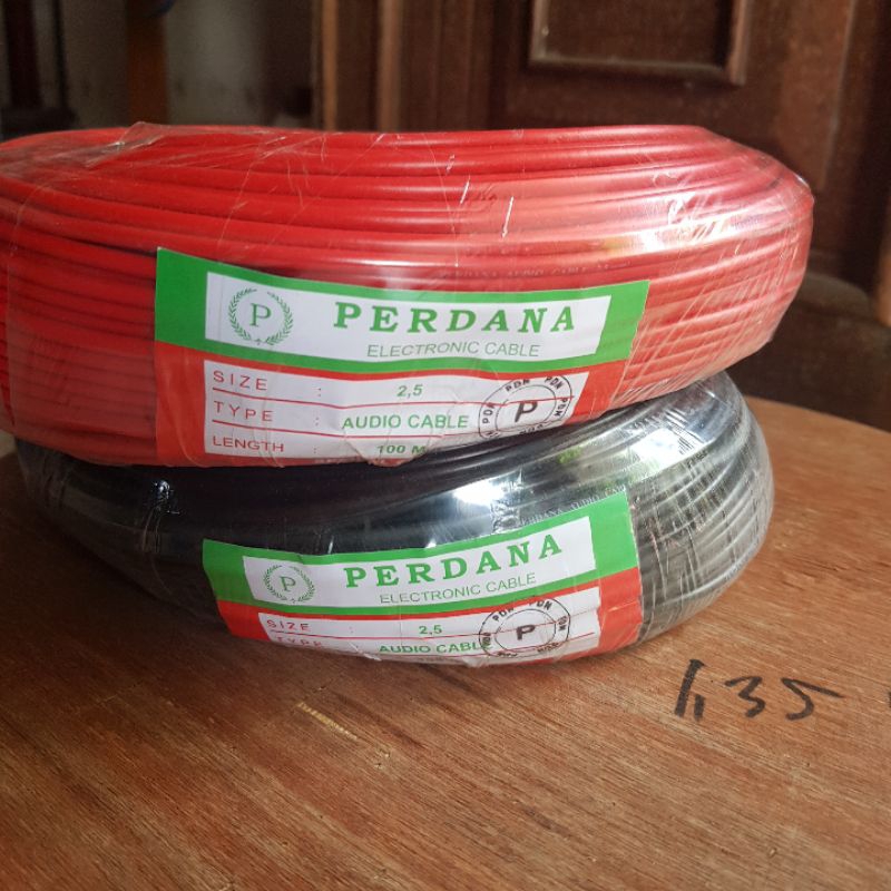 Kabel Serabut Tembaga NYAF 2.5mm Roll 100mtr Perdana/Kabel AWG 14
