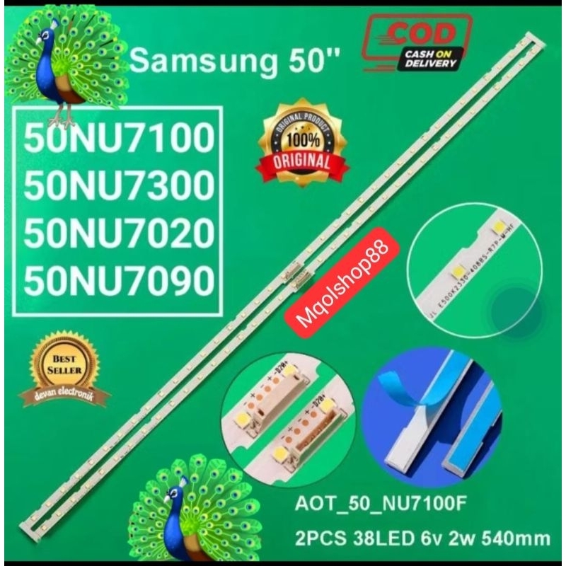 BACKLIGHT TV LED SAMSUNG 50 INC UA50NU7100 UA50NU7300 UA50NU7020 UA50NU7090 UA 50NU7100 50NU7300 50N