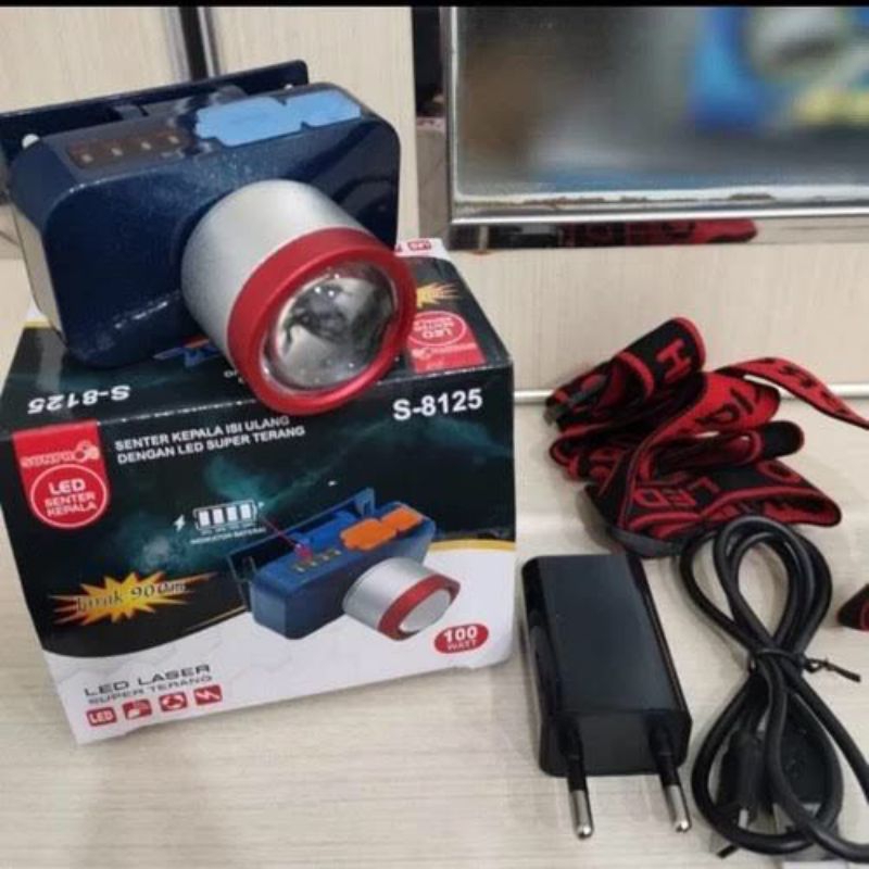 Senter Kepala SUNPRO ZOOM 100 Watt S-8126