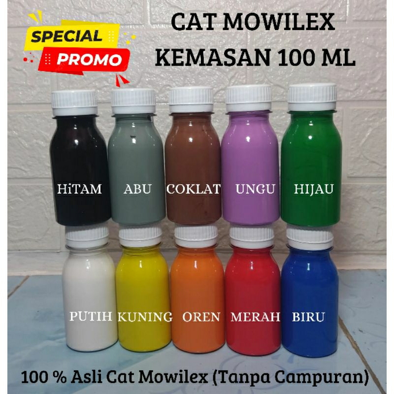 

Cat Mowilex 100% Untuk Lukis Kaligrafi Dekorasi Hiasan Mushaf Ukuran 100 ml