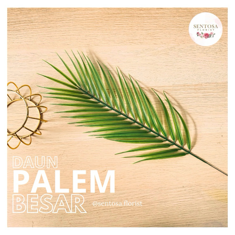 DAUN PALEM PLASTIK BESAR/DAUN PALEM PALSU/DAUN HIASAN/DAUN PALEM PREMIUM ARTIFICIAL DEKORASI