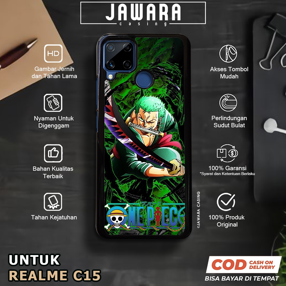 Case Realme C15 Casing Realme C15 [ZORO] Premium Case Glossy Case Hp Realme Jawara Casing Hp Realme 