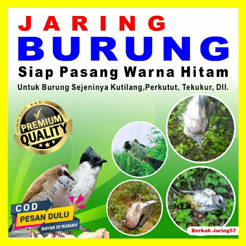 jaring burung/jaring burung kutilang/jaring burung murah/jaring Burung siap pasang