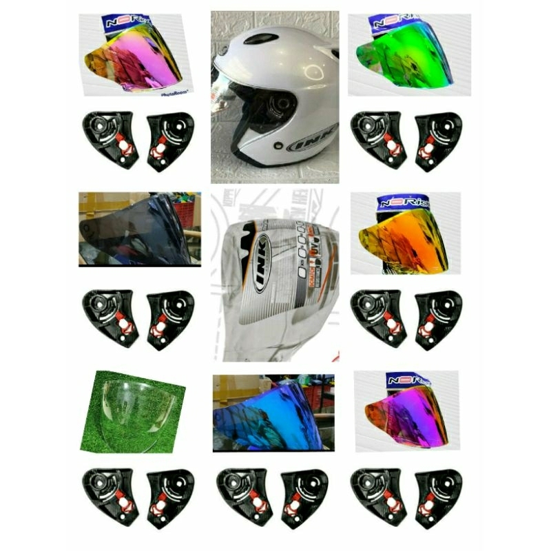 Kaca Helm/Visor Iridium Flat INK Centro, SNI