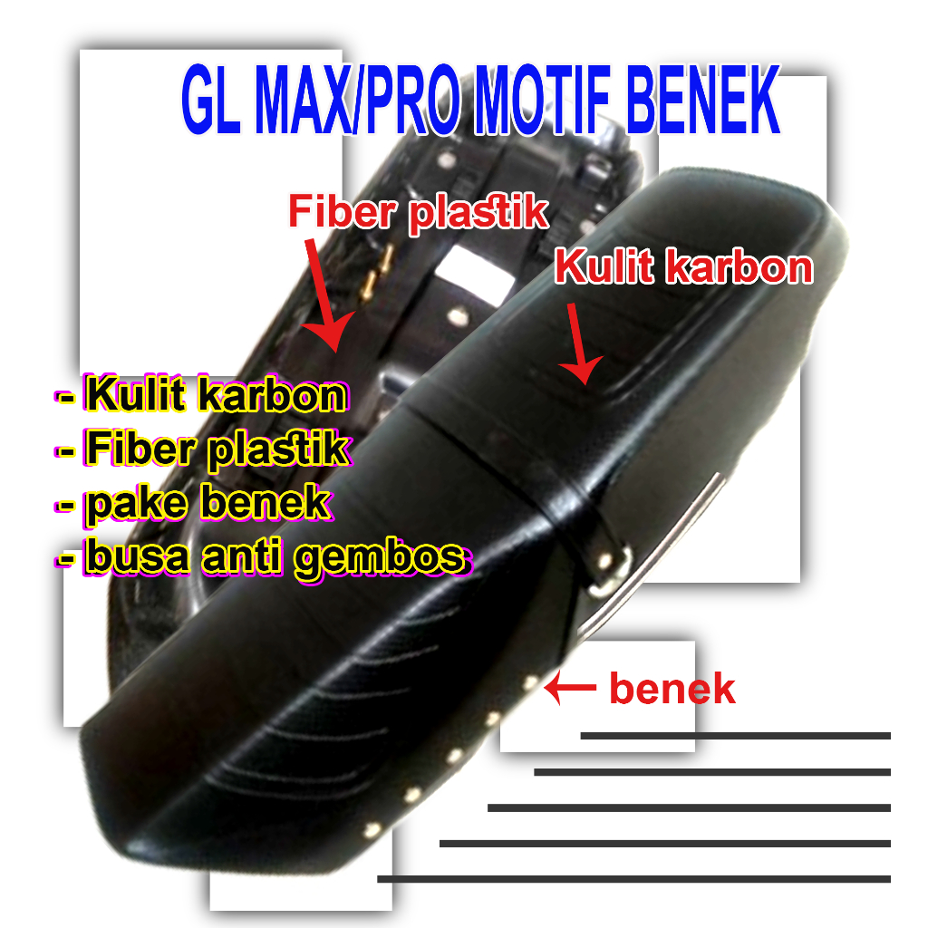 JOK Motor GL MAX/GL PRO fariasi BENEK, 1 set tinggal pasang