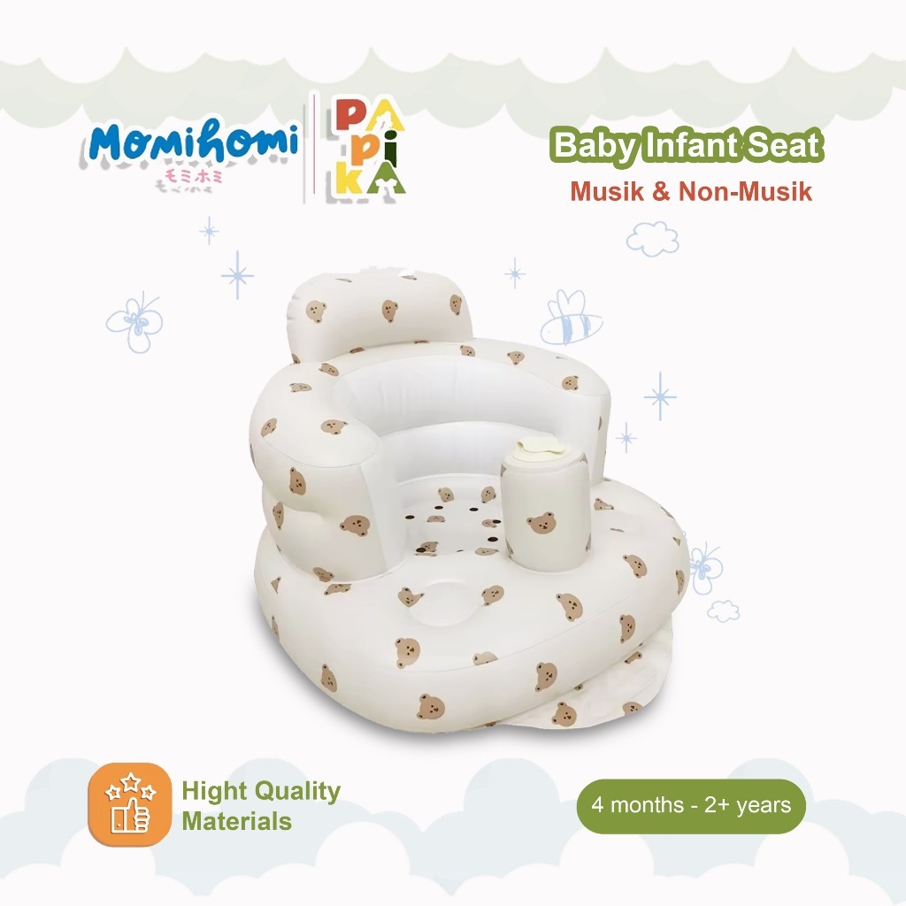 Papika Kursi Sofa 1004 Tempat Belajar Duduk Bayi Baby Infant Seat Model Polos No Musik