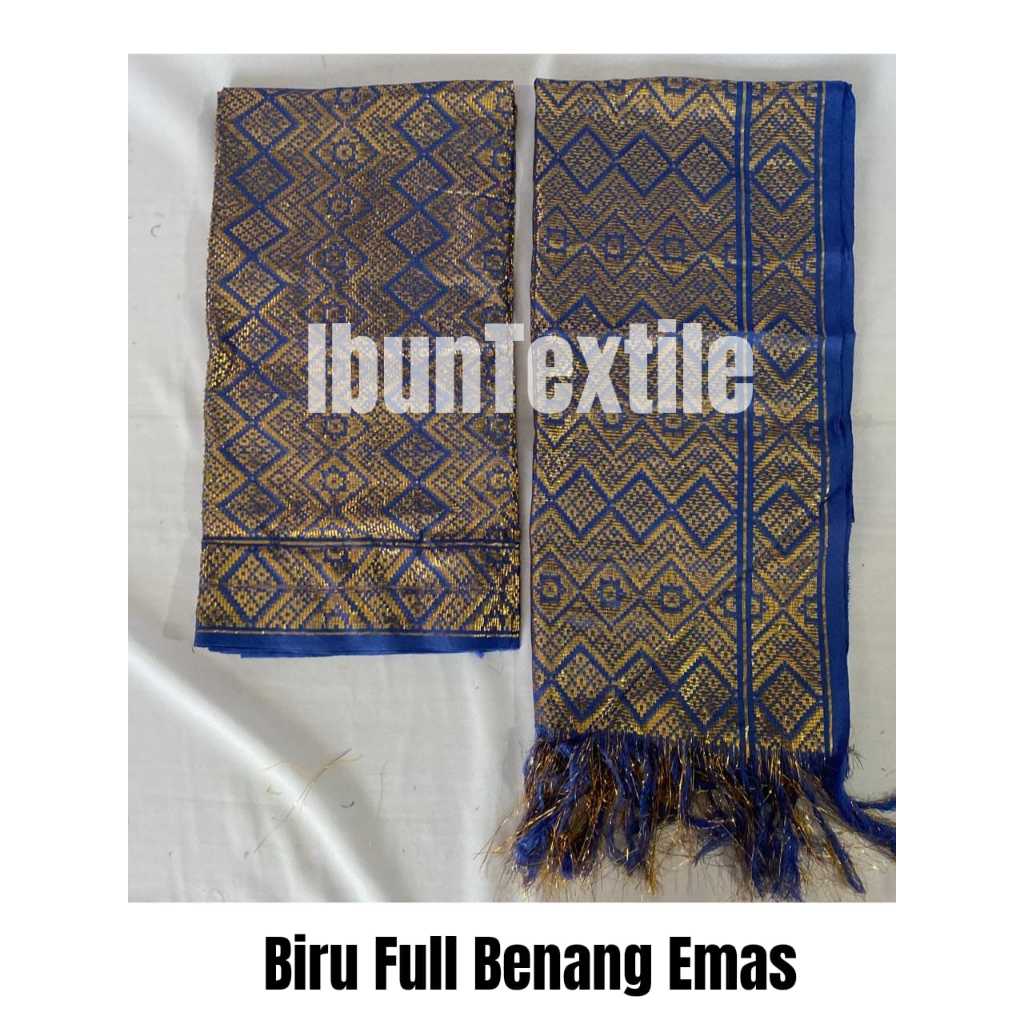 Kain Songket Full Benang Emas, Kain songket Khas Palembang Asli adat Melayu Modern Mewah