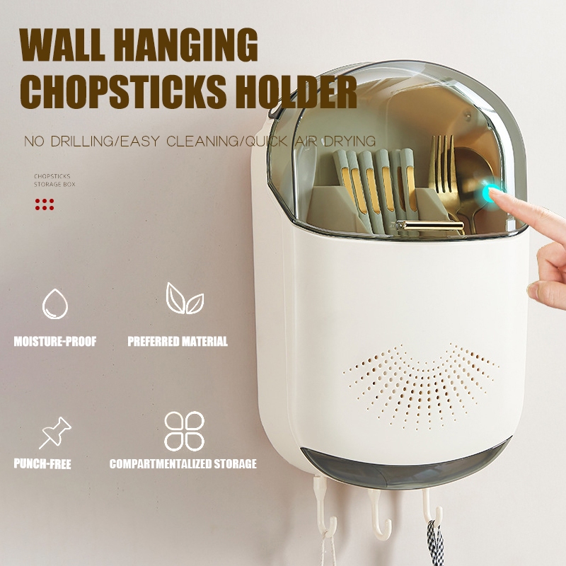 Sumpit Sendok Garpu Organizer Rak/ Tempat Sendok Estetik/ Tempat Sendok Gantung/ Tempat Sendok