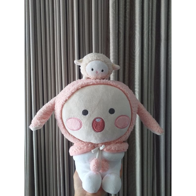 Boneka Apeach / Kakao Friends / Popping Ear Doll / Apeach Domba