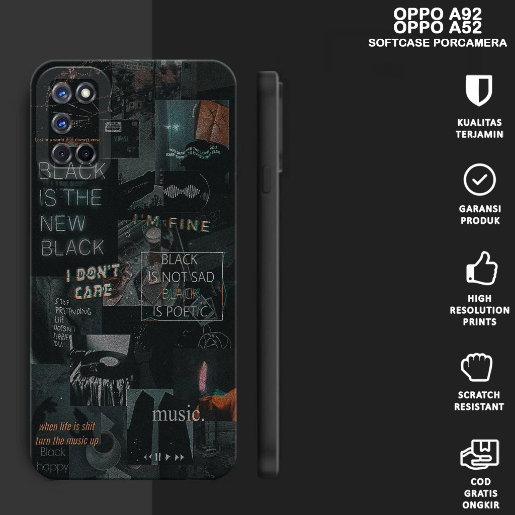 CASE OPPO A52 / OPPO A92 - Casing Oppo A52 A92 Motif AESTHETIC - Case Hp Oppo A52/A92 - Casing Hp Op