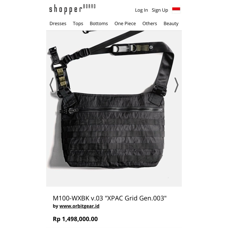 Orbit Gear M100-WXBK v.03 "XPAC Grid Gen.003" Sling Bag