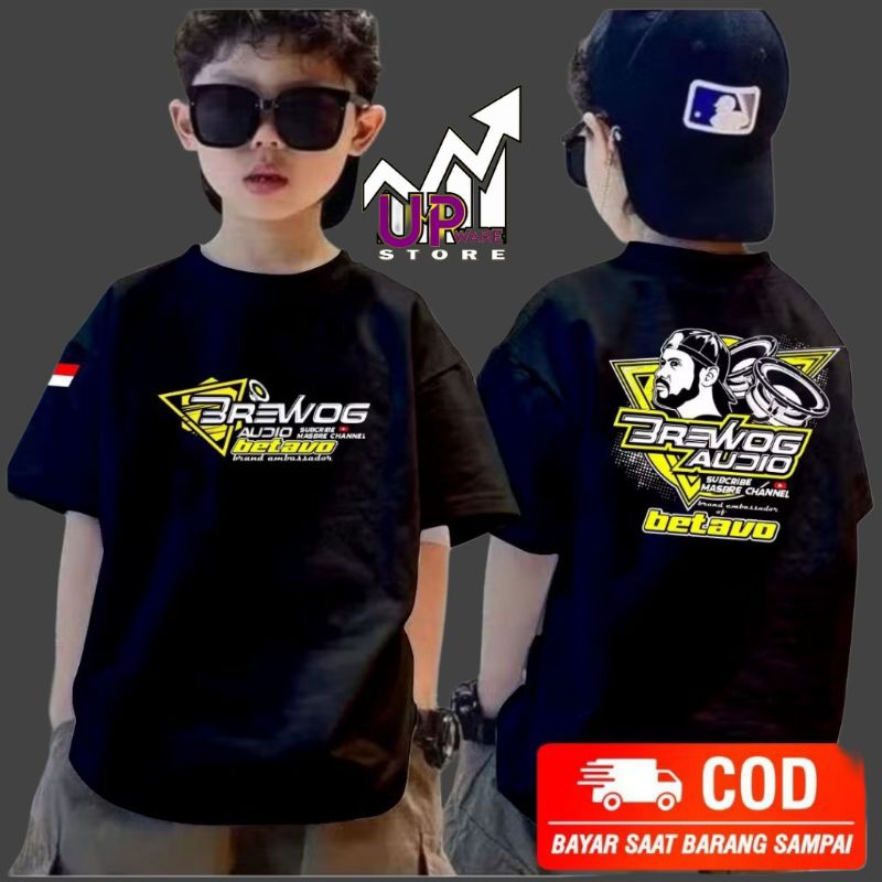 BAJU KAOS BREWOG ANAK/KAOS BREWOG AUDIO SOUND SYSTEM/BAJU KAOS BRRWOG FASION/KAOS BREWOG AUDIO