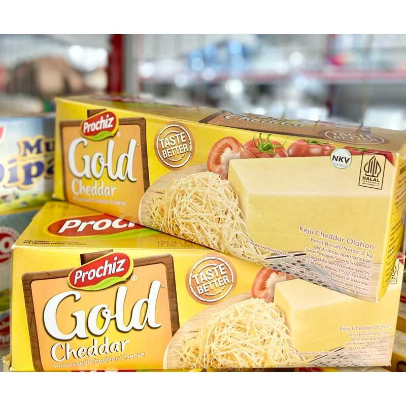 

Prochiz gold 2kg cheddar keju parut