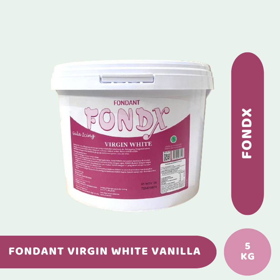 

Fondant Fondx Virgin White Vanilla 5 kg HALAL