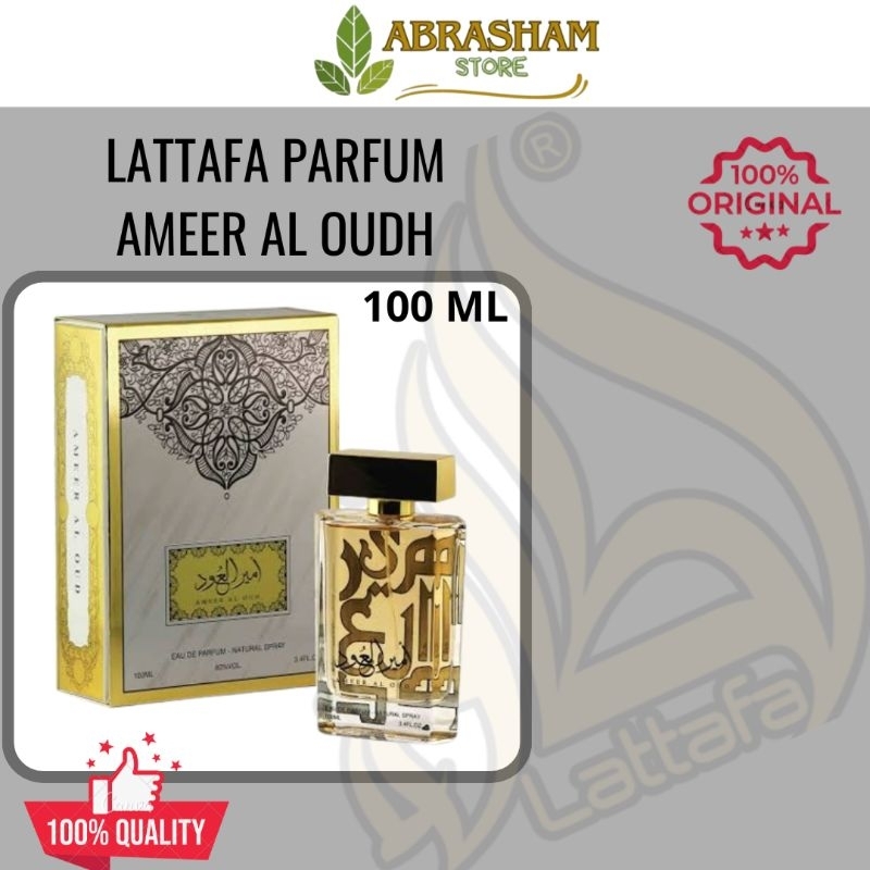 Parfum Ameer Al Oud By LATTAFA Original UAE 100 ML Latafa Parfume Asli Dubai Parfum Arab Ameer Al Ou