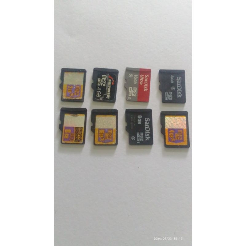 MEMORY MICRO SD CARD BEKAS 1GB 2GB 4GB 8GB 16GB 32GB MURAH SECOND REKONDISI ORIGINAL